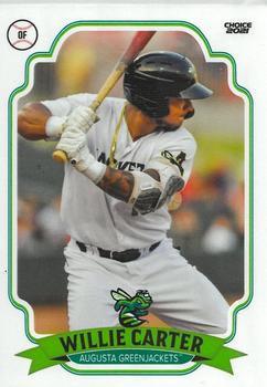 2021 Choice Augusta GreenJackets #05 Willie Carter Front