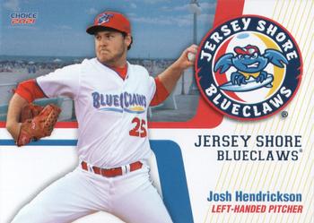 2021 Choice Jersey Shore BlueClaws #13 Josh Hendrickson Front