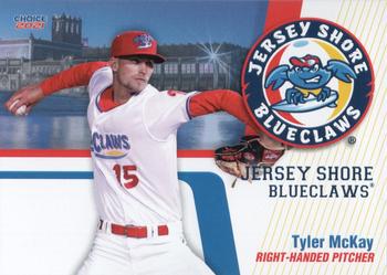2021 Choice Jersey Shore BlueClaws #19 Tyler McKay Front