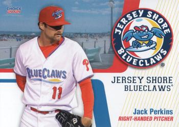 2021 Choice Jersey Shore BlueClaws #23 Jack Perkins Front
