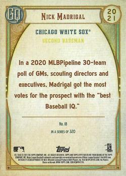 2021 Topps Gypsy Queen - Team Script Font Swap #18 Nick Madrigal Back