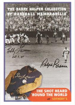 1999 Sotheby's Barry Halper Collection of Baseball Memorabilia #7 Dodgers Front