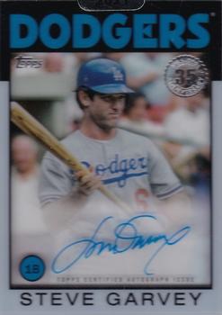 2021 Topps Clearly Authentic - 1986 Topps Baseball Autographs #86TBA-SG Steve Garvey Front