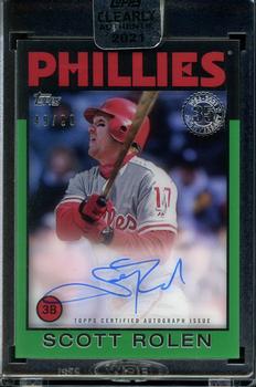 2021 Topps Clearly Authentic - 1986 Topps Baseball Autographs Green #86TBA-SR Scott Rolen Front