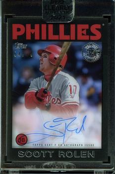 2021 Topps Clearly Authentic - 1986 Topps Baseball Autographs Black #86TBA-SR Scott Rolen Front