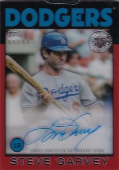 2021 Topps Clearly Authentic - 1986 Topps Baseball Autographs Red #86TBA-SG Steve Garvey Front