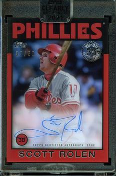 2021 Topps Clearly Authentic - 1986 Topps Baseball Autographs Red #86TBA-SR Scott Rolen Front