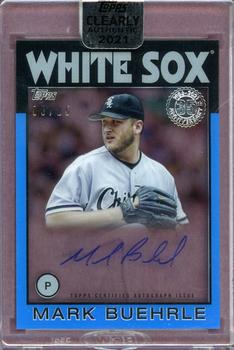 2021 Topps Clearly Authentic - 1986 Topps Baseball Autographs Blue #86TBA-MB Mark Buehrle Front
