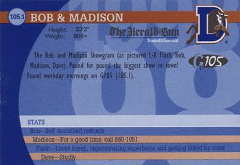 1998 Durham Bulls #NNO Bob & Madison Back