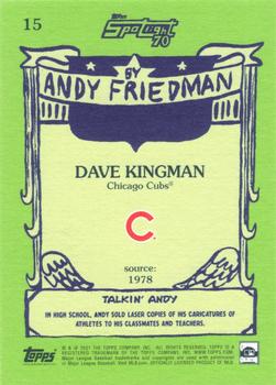 2021 Topps x Spotlight 70 by Andy Friedman #15 Dave Kingman Back