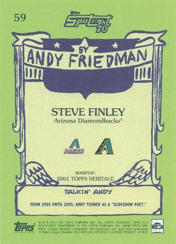 2021 Topps x Spotlight 70 by Andy Friedman #59 Steve Finley Back