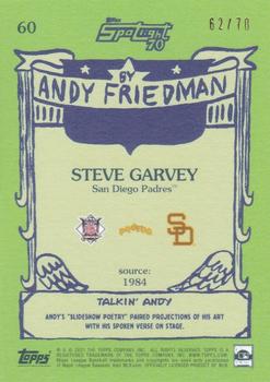 2021 Topps x Spotlight 70 by Andy Friedman - Spotlight70 Stamp #60 Steve Garvey Back