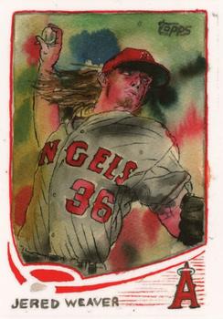 2021 Topps x Spotlight 70 by Andy Friedman - Glossy Stock #31 Jered Weaver Front