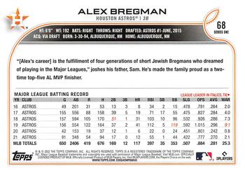 2022 Topps #68 Alex Bregman Back