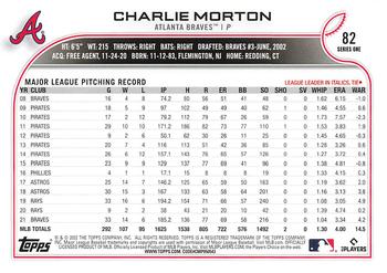 2022 Topps #82 Charlie Morton Back