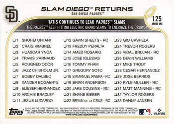 2022 Topps #125 Slam Diego Returns Back