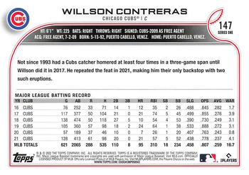 2022 Topps #147 Willson Contreras Back