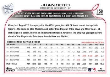 2022 Topps #150 Juan Soto Back