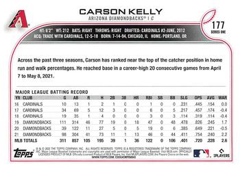 2022 Topps #177 Carson Kelly Back