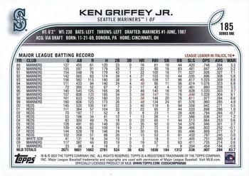 2022 Topps #185 Ken Griffey Jr. Back