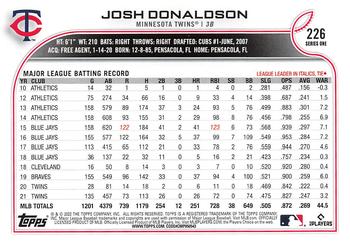 2022 Topps #226 Josh Donaldson Back