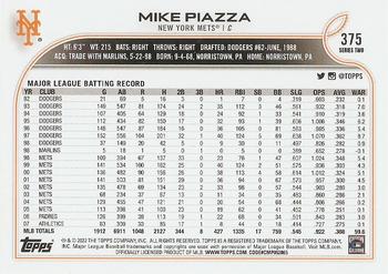 2022 Topps #375 Mike Piazza Back