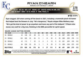 2022 Topps #379 Ryan O'Hearn Back