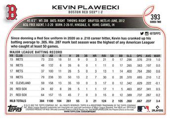 2022 Topps #393 Kevin Plawecki Back