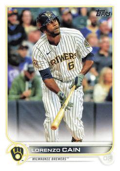 2022 Topps #442 Lorenzo Cain Front