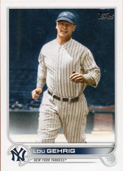 2022 Topps #444 Lou Gehrig Front