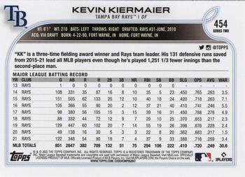 2022 Topps #454 Kevin Kiermaier Back