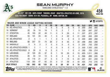 2022 Topps #458 Sean Murphy Back