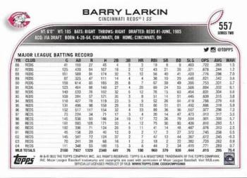 2022 Topps #557 Barry Larkin Back
