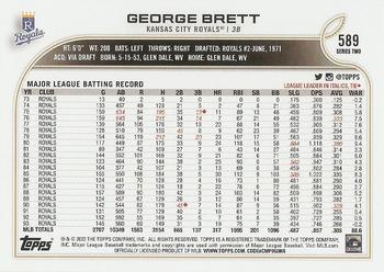 2022 Topps #589 George Brett Back