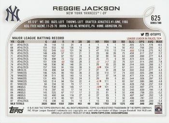 2022 Topps #625 Reggie Jackson Back