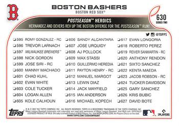 2022 Topps #630 Boston Bashers Back