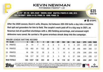 2022 Topps #635 Kevin Newman Back