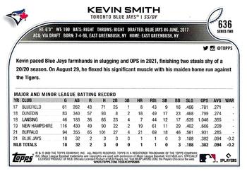 2022 Topps #636 Kevin Smith Back