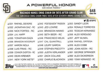2022 Topps #648 A Powerful Honor Back