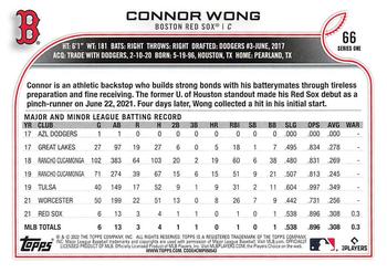 2022 Topps #66 Connor Wong Back