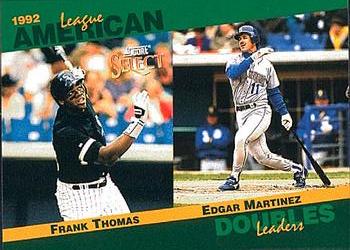 1993 Score - Select Stat Leaders #13 Frank Thomas / Edgar Martinez Front