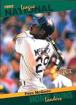 1993 Score - Select Stat Leaders #28 Fred McGriff Front