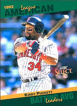 1993 Score - Select Stat Leaders #2 Kirby Puckett Front