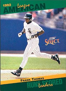 1993 Score - Select Stat Leaders #38 Frank Thomas Front