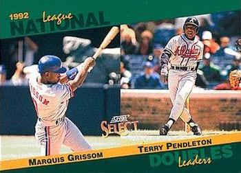 1993 Score - Select Stat Leaders #18 Marquis Grissom / Terry Pendleton Front