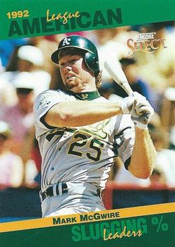 1993 Score - Select Stat Leaders #43 Mark McGwire Front