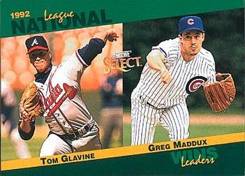 1993 Score - Select Stat Leaders #88 Tom Glavine / Greg Maddux Front