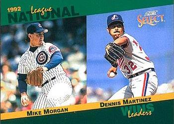 1993 Score - Select Stat Leaders #90 Mike Morgan / Dennis Martinez Front