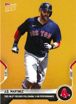 2021 Topps Now Road to Opening Day Bonus #ODB-3 J.D. Martinez Front