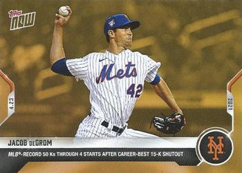 2021 Topps Now Road to Opening Day Bonus #ODB-5 Jacob deGrom Front